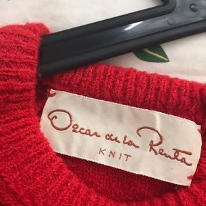 Oscar De La Renta - vintage red knit dress
